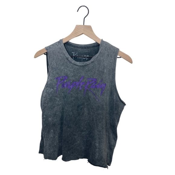 Prince Purple Rain Tank Cut Off Sz S - Picture 5 of 5